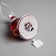 Christmas tree toy "Snowman", 8 cm, from batteries, glow of multi (RGB)