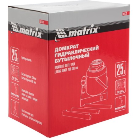 The jack hydraulic bottle Matrix 50733, 25 tons, high. lifting 240–375 mm-5