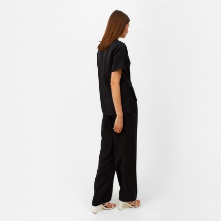 Women's costume (T -shirt, trousers) minku: enjoy color black, size 46-5