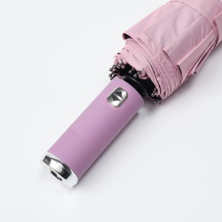 Automatic automatic umbrella, with a lantern, 3 additions, 10 knitting needles, r = 51 cm, pink color-10