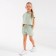 Kit for girls (top, shorts) minku: casual collection olive color, height 152