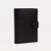 Male purse on the button for auto documents and passports, black color