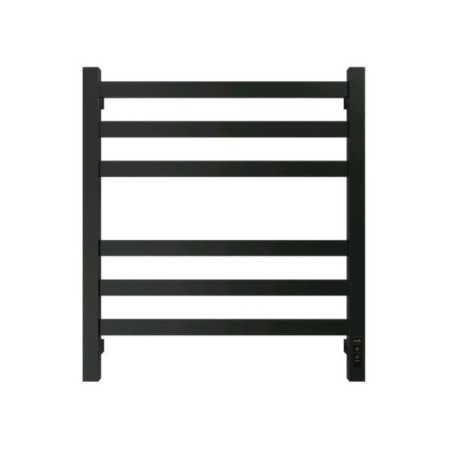 Electric towel Grois Bruno, 400x600 mm, 6 crossbars, lower, black