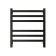 Electric towel Grois Bruno, 400x600 mm, 6 crossbars, lower, black