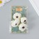 Budo on the leg for decoration "Pion charm" Snow White 3.5x3.5 cm