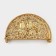 Decorative napkin "Birds", 15 × 4 × 8.5 cm, gold color