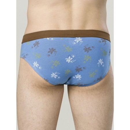 Men's panties, size 48 Blue, brown color, 2 pcs-2