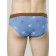 Men's panties, size 48 Blue, brown color, 2 pcs