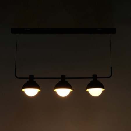 Schenon lamp 3xg9 with black and gold 86x16x25.5-125 cm-2