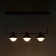 Schenon lamp 3xg9 with black and gold 86x16x25.5-125 cm