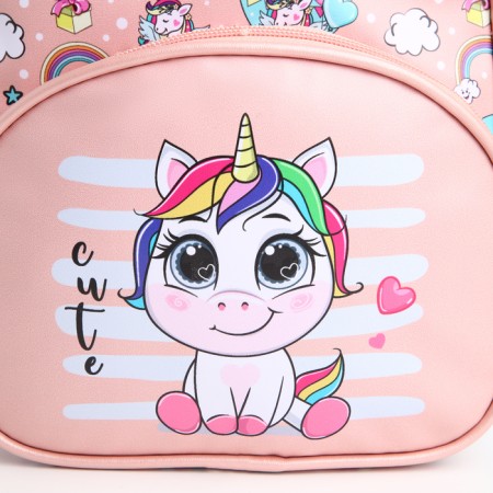 Baby backpack on lightning, pink color-5