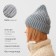 Women's hat minku, light gray color, 56-58 rr