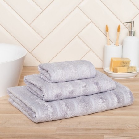 Trick "Ethel" Bamboo Grey 70x130 cm, 70% HL, 30% bamboo, 450gr/m2