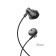 Hoco M75 headphones, wired, inserts, microphone, jack 3.5 mm, 1.2 m, black