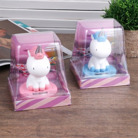 Plastic pendulum from the solar battery "Unicorns" 11x7x7 cm mix-6
