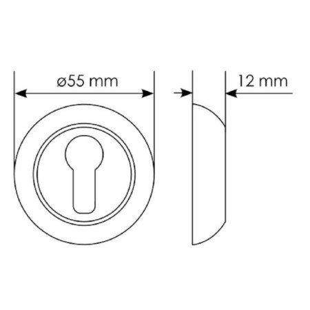 MH-KH BL key lining on the key cylinder, black-1