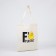 No Plastic-shoper bag without lightning, without lining, beige color
