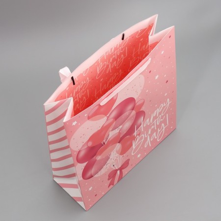 Gift laminated double -sided, packaging, Happy Birthday, L 40 x 31 x 11.5 cm-4