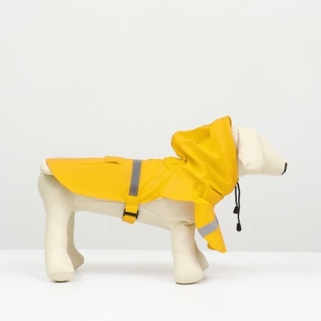 Dog raincoat, size XL (DS 30-35, OG 38-43, Osh 26-31 cm), yellow-2