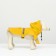 Dog raincoat, size XL (DS 30-35, OG 38-43, Osh 26-31 cm), yellow