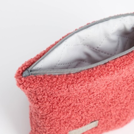 Lightning cosmetic bag, textura, pink color-6
