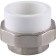 Detailed Kalde, polypropylene, d = 40 mm x 1 1/4 ", internal threads of the ECO series