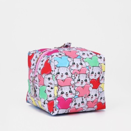 Monetnik cosmetic bag, pink/red color