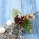 Decor "Winter charm" bumps balls of twigs in silver, 20 cm