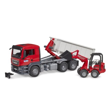 Bruder man dump truck with a loader