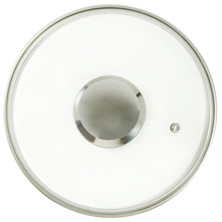 Glass cover Panairo Chrome, with a lid, d = 28 cm-2