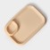A barbecue dish with a saucer 30.3 × 21 × 2.5 cm, beige color