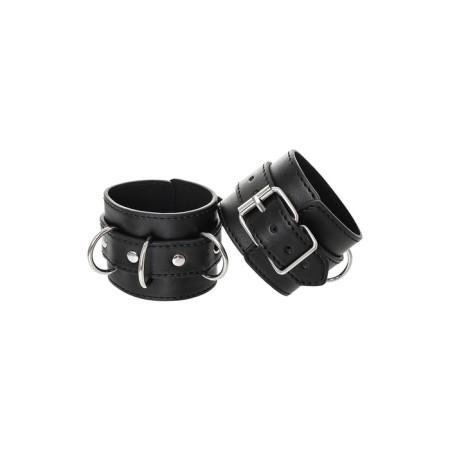Handcuffs Anonymo #0103, PU Skin, Black-10
