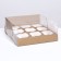 Confectionery folding box for 9 cupcakes 23.5 x 23.5 x 10, gold