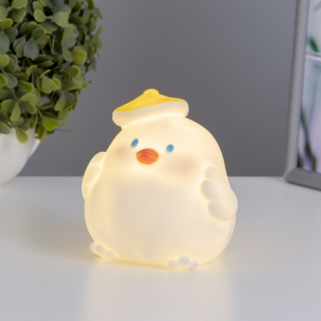 Nightlight "duckling" LED from batteries 3xlr44 white 10x9x11 cm-1