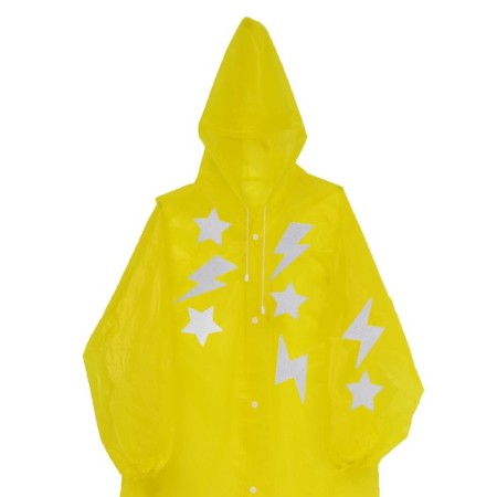 Lightning raincoat with reflective stickers, height 120-160 cm-1