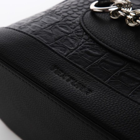 Female bag Textura, tout, average size, black color-5