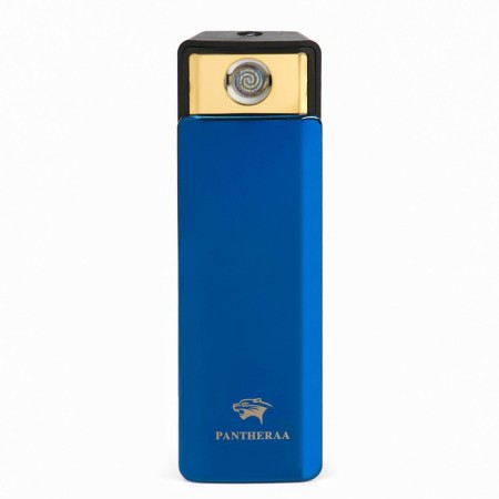 Electronic lighter, USB, spiral, flashlight, 2.5 x 7.5 cm, blue-1