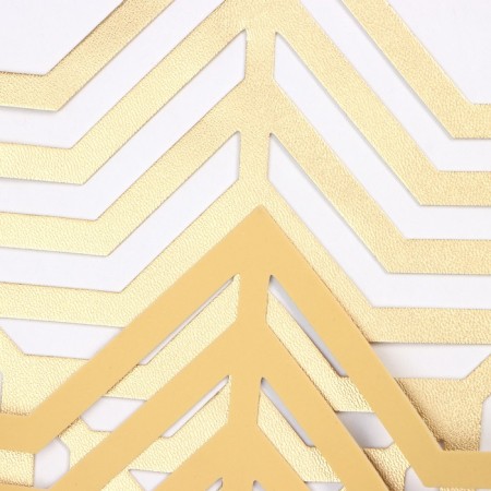 Napkin New Year's serving shade snowflake, color gold, d 38 cm-2