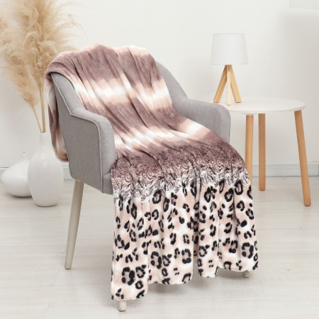 Plaid 150x200 cm, coral-flis 165g/m, polyester