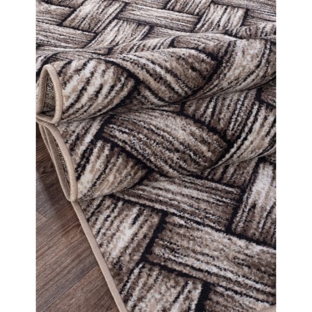 Rectangular carpet Merinos sierra, size 150x190 cm, color BEIGE-BROWN 2-2