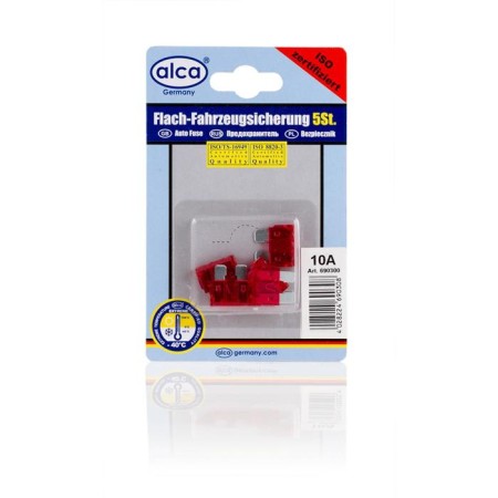 Flag fuse 10a, 5pcs, Alca