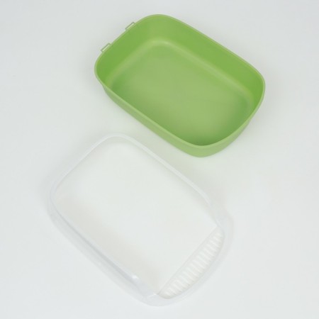 Toilet with side, 50x35x18 cm, green-9