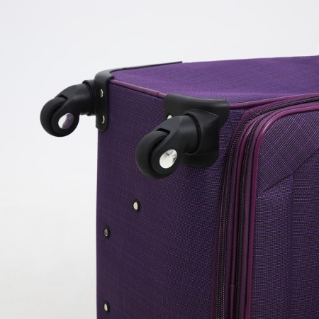 Big suitcase 28 ", a lightning department, code castle, 3 wheels, 2 external pockets, purple color-7
