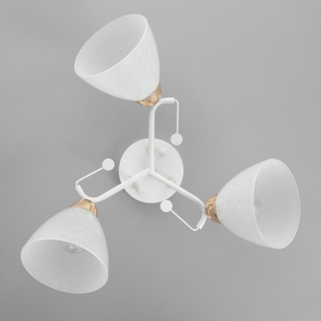Chandelier "Natalia" 3x60W E27 White/gold 52x52x26cm-3