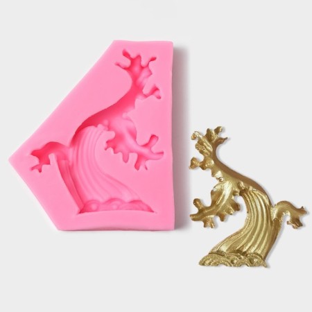 Mold "Tree", silicone, 10.4 × 9 × 1.5 cm, color mix
