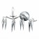 Sconces st. SL1653.101.01. Siena. 1x40 W, E14, 48x42x38 cm, chromium color