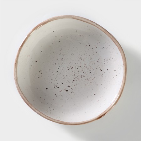 Porcelain plate Punto Bianca, 600 ml, D = 18.5 cm-1