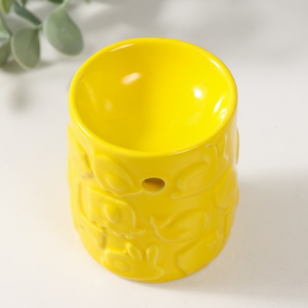 Aroma lamp ceramics "Beast" yellow 6.7x6.7x7.5 cm-2