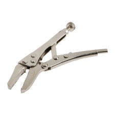 Hand tundra clamp, elongated flat capture, with a latch, 105 mm
