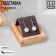 Earrings stand, wood, 1 pair, 5.8 × 6.8 cm, black color